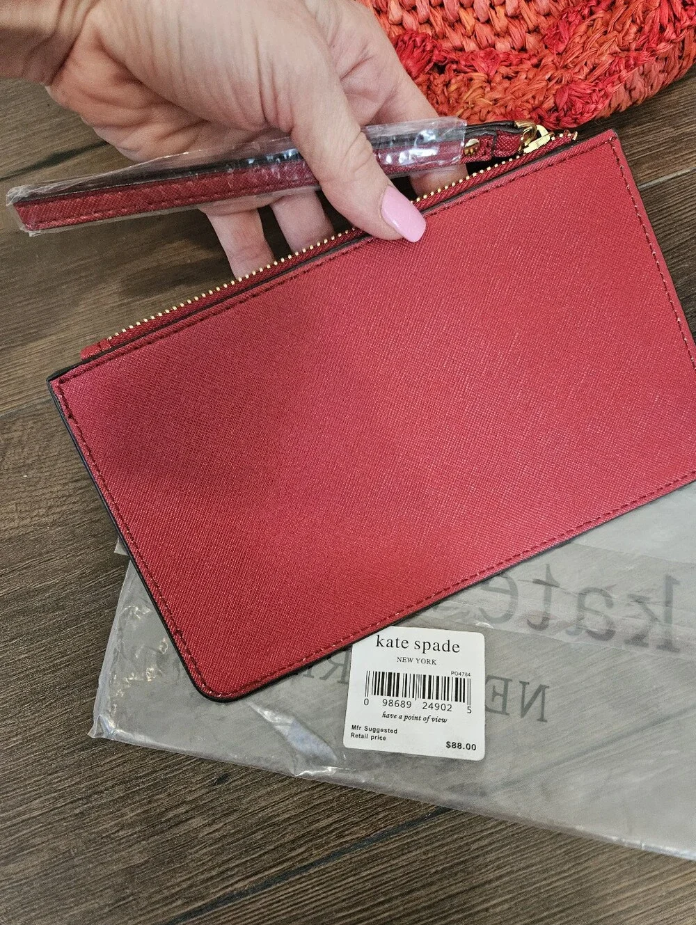 NWT Kate Spade NY x Target Raffia Bow Tote + Kate Spade NY Wristlet Bundle